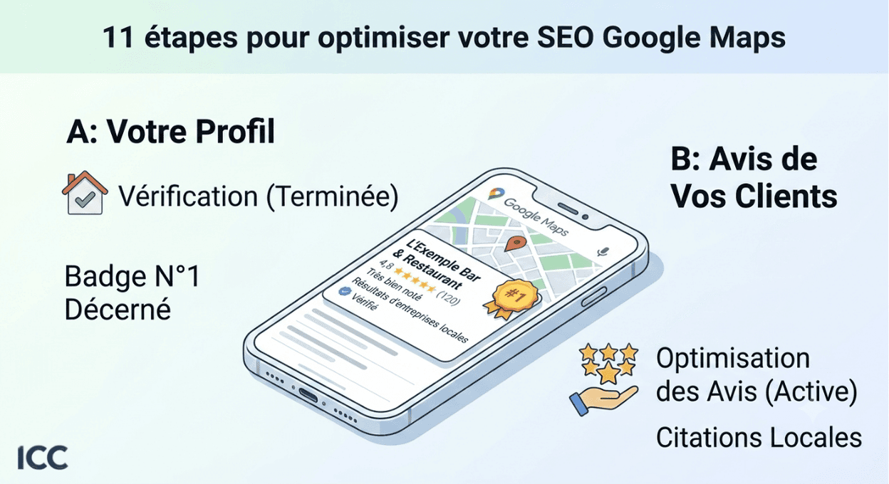 11 étapes pour optimiser votre SEO Google Maps et vous classer n°1 (2026)